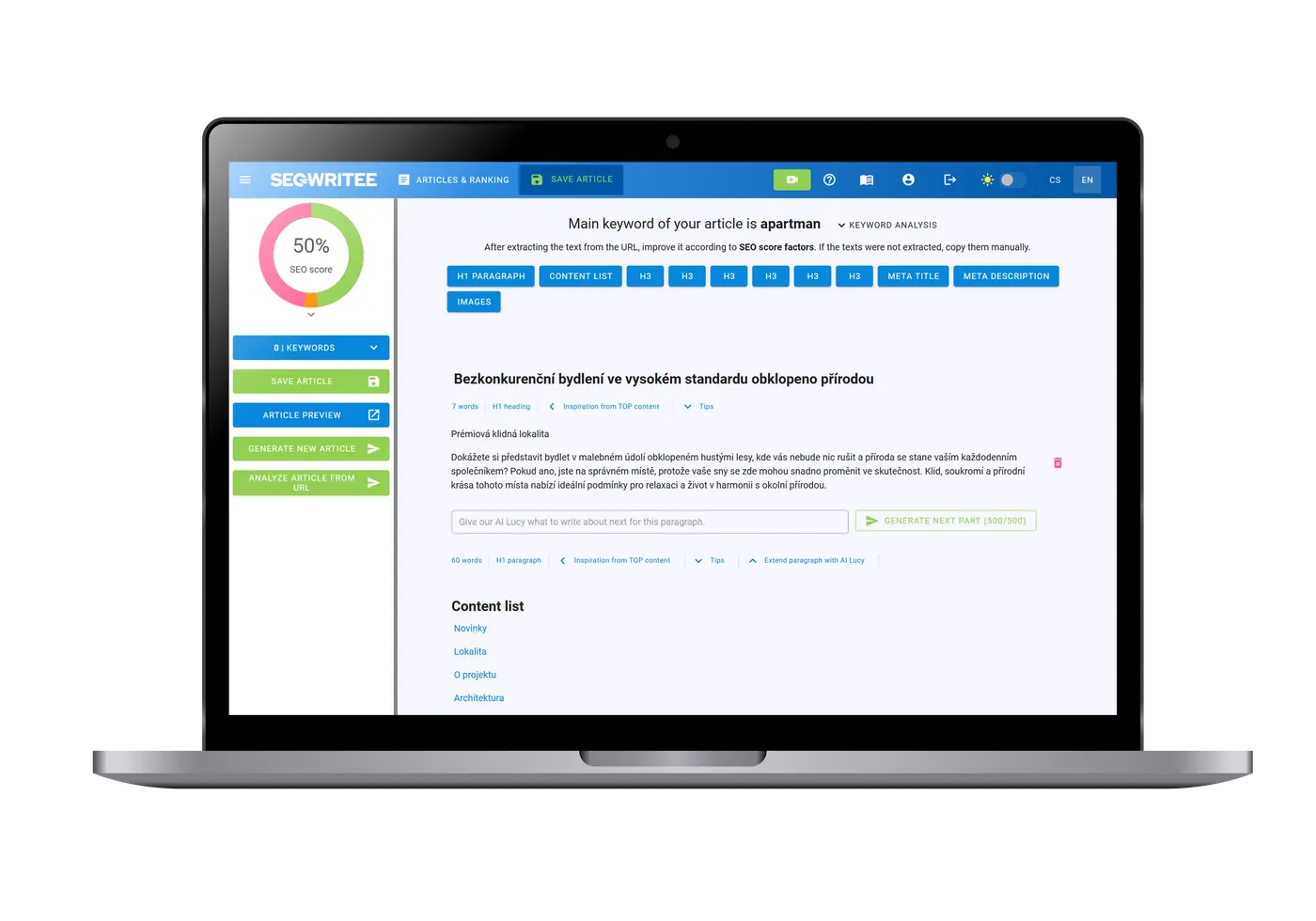 SEO Writee - Referenční obrázek