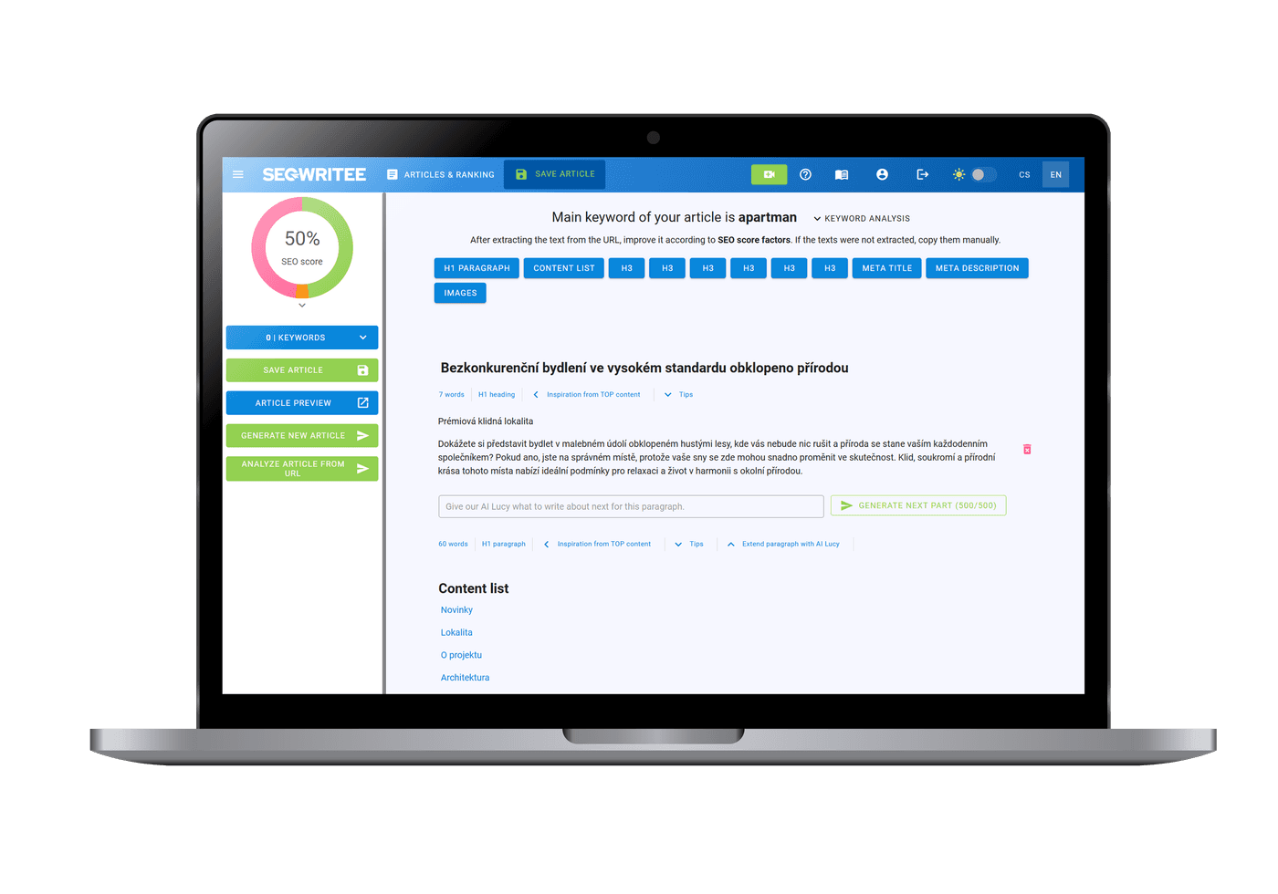 SEO Writee - Referenční obrázek